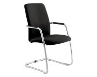 Sedia su slitta UNISIT Lithium LTLTA/PN Vera pelle nero