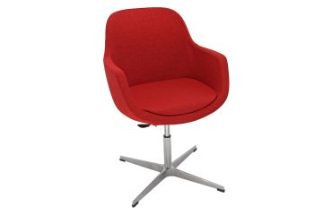 Sedia UNISIT Sparta modello SPAG/LR King L rosso, girevole elevazione a gas