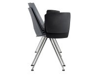 Sedia a 4 gambe con tavoletta UNISIT Strike SKT grigio