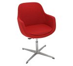 Sedia UNISIT Sparta modello SPAG/TR Target rosso, girevole elevazione a gas