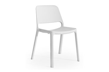 En_sedia a 4 gambe bianco ghiaccio unisitdl