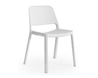 En_sedia a 4 gambe bianco ghiaccio unisitdl