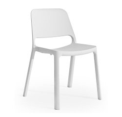 Sedia a 4 gambe UNISIT NKS bianco ghiaccio