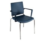 Sedia comunità a 4 gambe UNISIT Atenea ATBR/AZ azzurro