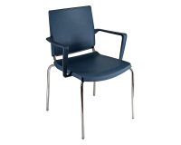 Sedia comunità a 4 gambe UNISIT Atenea ATBR/AZ azzurro