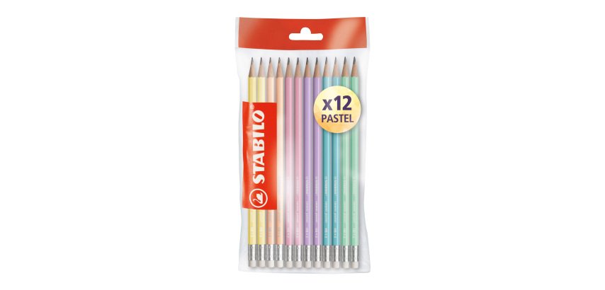 Matita esagonale STABILO Swano Pastel HB grafite 12 unità