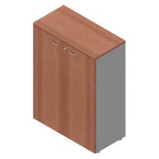 Armadio medio Quadrifoglio Ante legno Noce Canaletto 900 x 450 x 1.230 mm