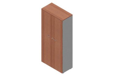 Armadio alto Quadrifoglio Ante legno Noce Canaletto 900 x 450 x 2.000 mm