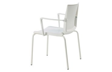 Sedia comunità a 4 gambe UNISIT Atenea ATBR/BI bianco