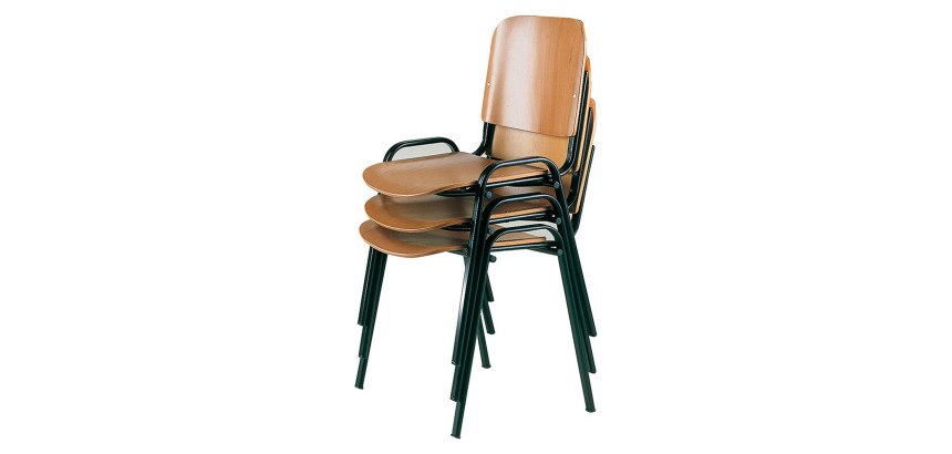 Sedia a 4 gambe UNISIT D5L Dado faggio