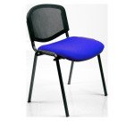 Sedia visitatore a 4 gambe UNISIT D5N Dado blu
