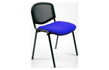 Sedia visitatore a 4 gambe UNISIT D5N Dado blu