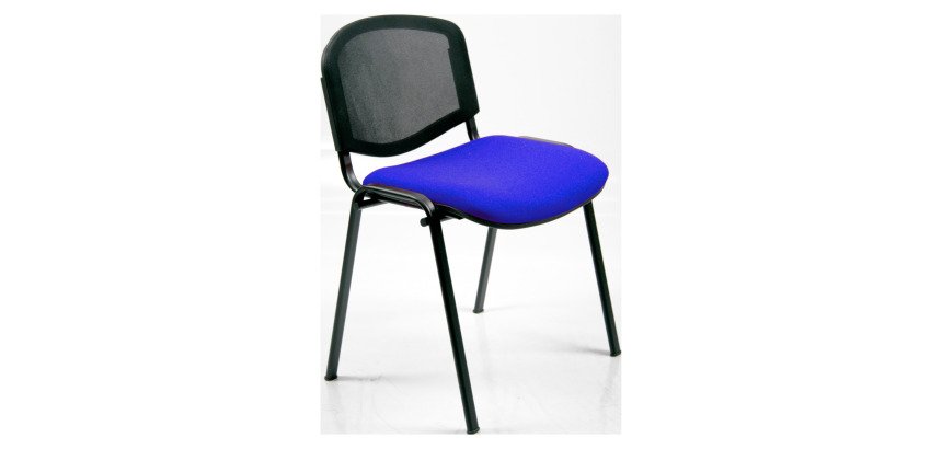 Sedia visitatore a 4 gambe UNISIT D5N Dado blu