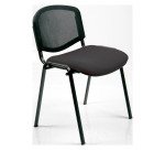 Sedia visitatore a 4 gambe UNISIT D5N Dado nero