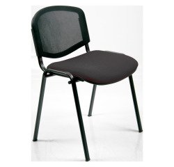 Sedia visitatore a 4 gambe UNISIT D5N Dado nero