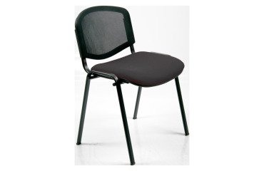 Sedia visitatore a 4 gambe UNISIT D5N Dado nero