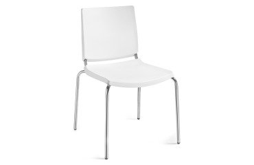 Sedia comunità a 4 gambe UNISIT Atenea ATS/BI bianco