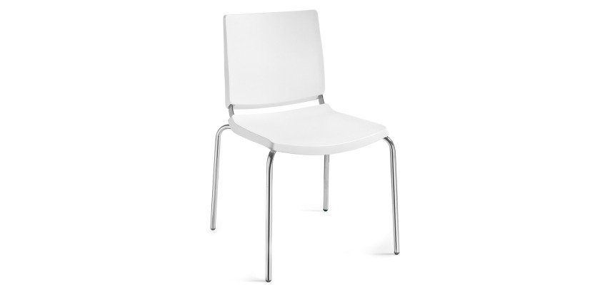 Sedia comunità a 4 gambe UNISIT Atenea ATS/BI bianco