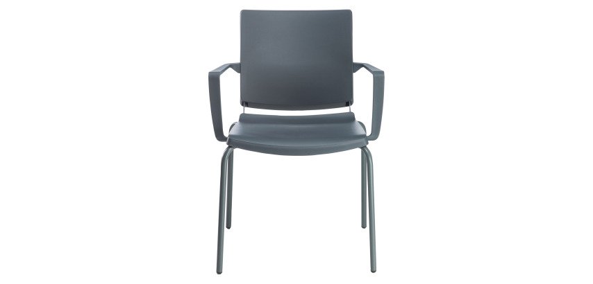 Sedia comunità a 4 gambe UNISIT Atenea ATBR/AT antracite