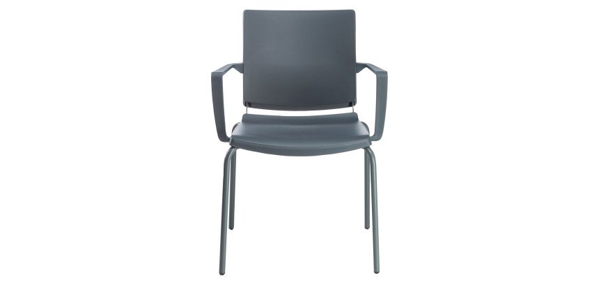 Sedia comunità a 4 gambe UNISIT Atenea ATBR/AT antracite