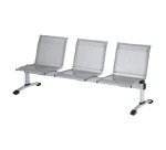 Panca 3 posti + tavolino UNISIT Plexus PS3PT acciaio
