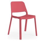 Sedia a 4 gambe UNISIT NKS corallo