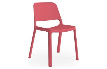 Sedia a 4 gambe UNISIT NKS corallo