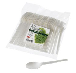 Cucchiaio LEONE CPLA bianco 50 unità