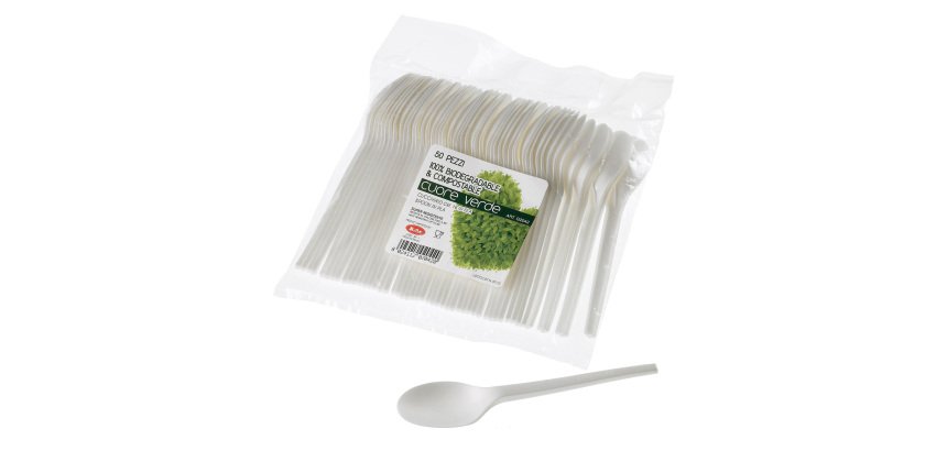 Cucchiaio LEONE CPLA bianco 50 unità