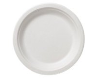 Piatto LEONE Polpa cellulosa di bamboo e canna zucchero 50 unità