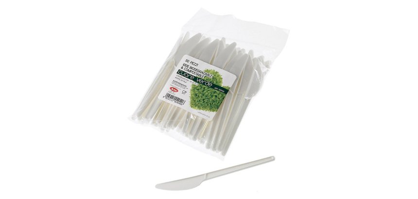 Coltello LEONE bianco 50 unità