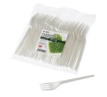 Forchetta LEONE CPLA bianco 50 unità