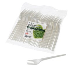 Forchetta LEONE CPLA bianco 50 unità