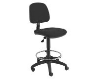 Sgabello UNISIT EOE4S Esos ignifugo Nero