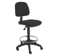 Sgabello UNISIT EOE4S Esos ignifugo Nero