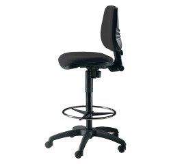 Sgabello UNISIT EOE1 Esos tessuto Eco nero