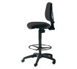 Sgabello UNISIT EOE1 Esos tessuto Eco nero