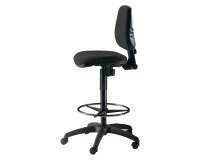 Sgabello UNISIT EOE1 Esos tessuto Eco nero