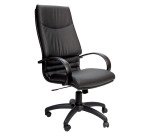 Poltrona direzionale UNISIT Cygnus CYPC Vera pelle nero