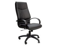 Poltrona direzionale UNISIT Cygnus CYPC Vera pelle nero