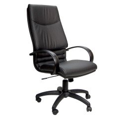 Poltrona direzionale UNISIT Cygnus CYPC Vera pelle nero