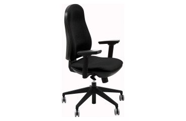 En_sedia girevole nero unisit ariel operadl