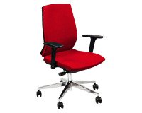 Sedia girevole UNISIT LR1S Larissa Eco rosso