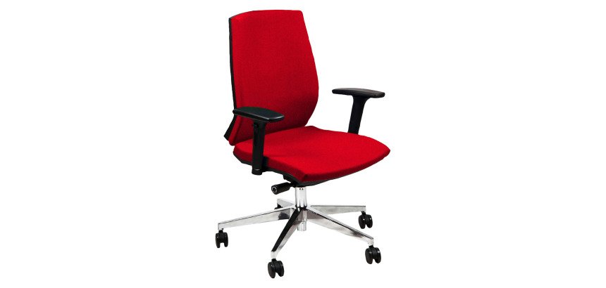 Sedia girevole UNISIT LR1S Larissa Eco rosso