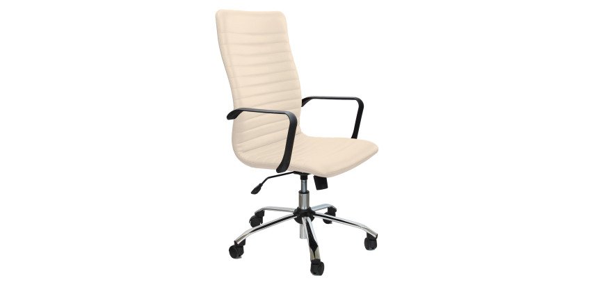 Sedia girevole UNISIT EPPC Euterpe Ecopelle bianco