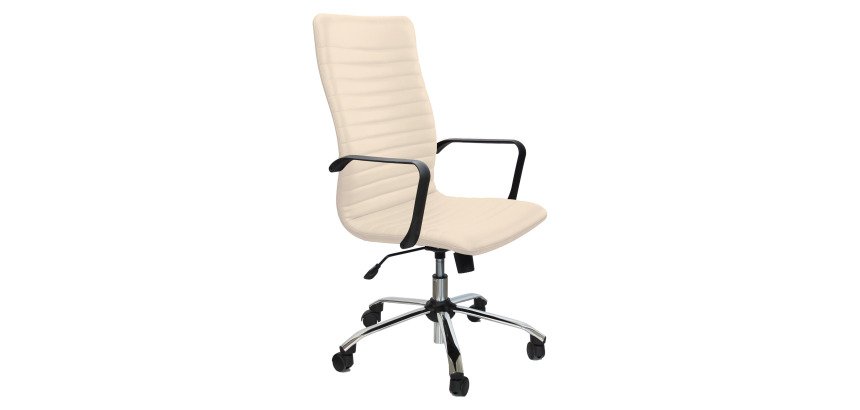 Sedia girevole UNISIT EPPC Euterpe Ecopelle bianco