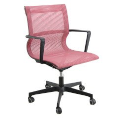 Poltrona UNISIT TKN Tekno in rete colore corallo