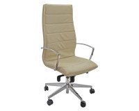 Poltrona girevole UNISIT Aquarius AQPFA/KP ecopelle colore crema