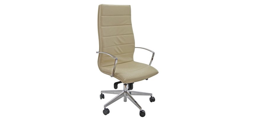 Poltrona girevole UNISIT Aquarius AQPFA/KP ecopelle colore crema