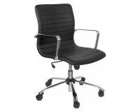 Sedia girevole UNISIT EPDC Euterpe Ecopelle nero